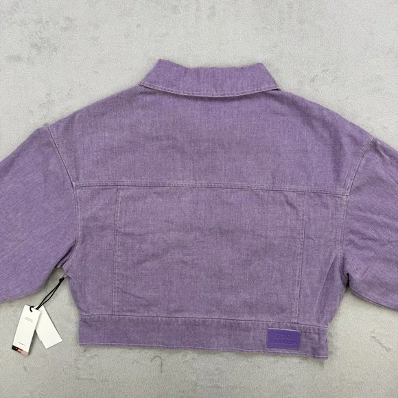 Honor The Gift‎ Jacket Women's Oversized Workman Cropped Purple Size XL NWT - Picture 11 of 12